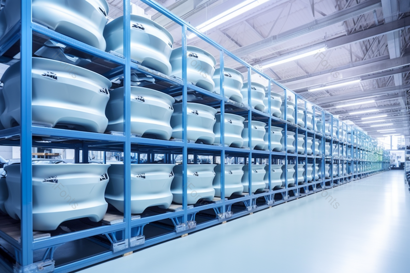 汽车工厂一排排放在仓库的备件,高清,摄影图,摄影图片,图片大全,摄影图免费下载